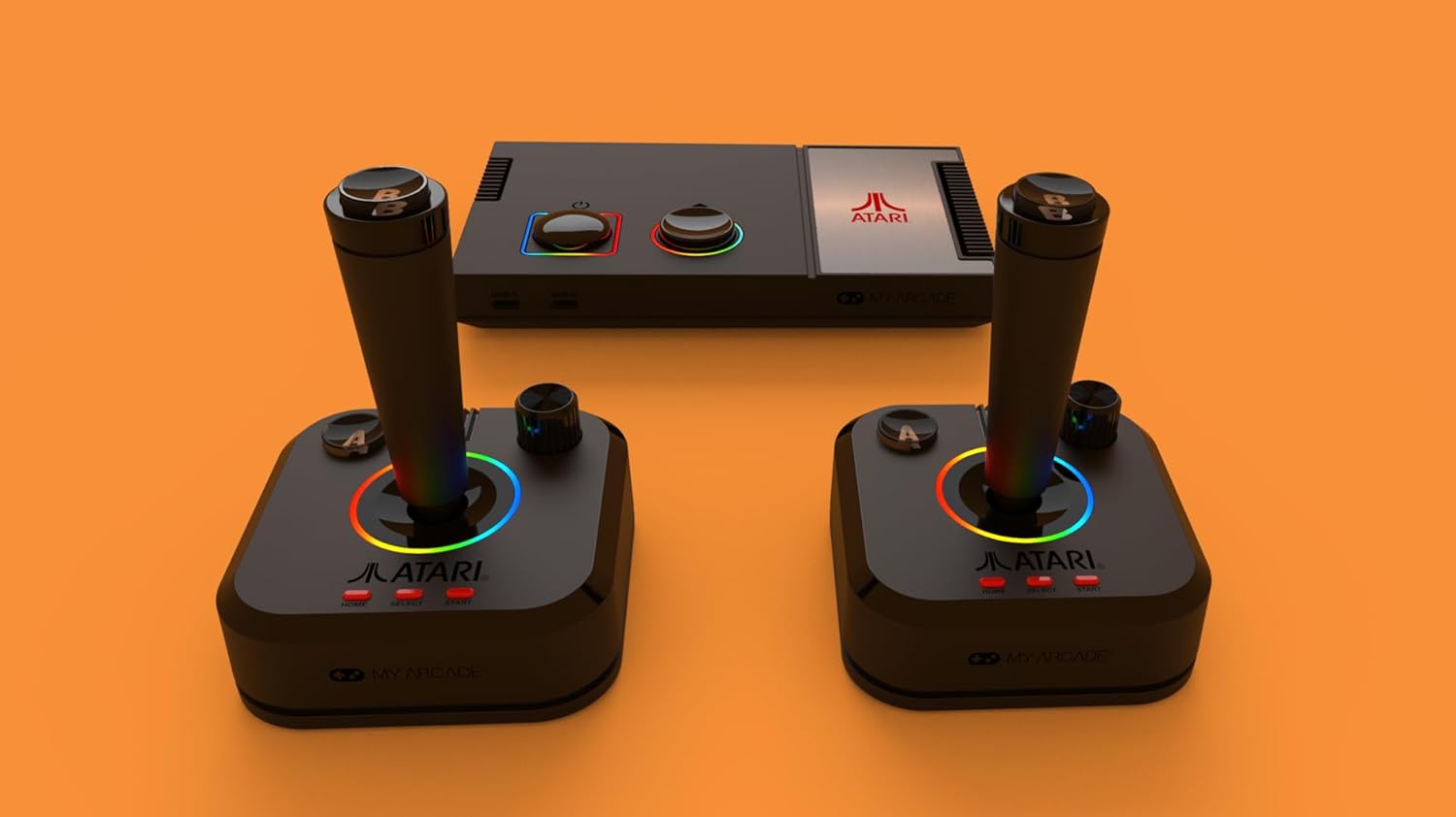 My Arcade Atari GameStation Pro: 200+ Classic Games Retro Console with Wireless Joysticks - Perfect for Home Entertainment & Nostalgic Gaming Parties