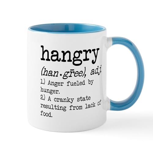 White/Blue Inside - Hangry: Defined Mugs