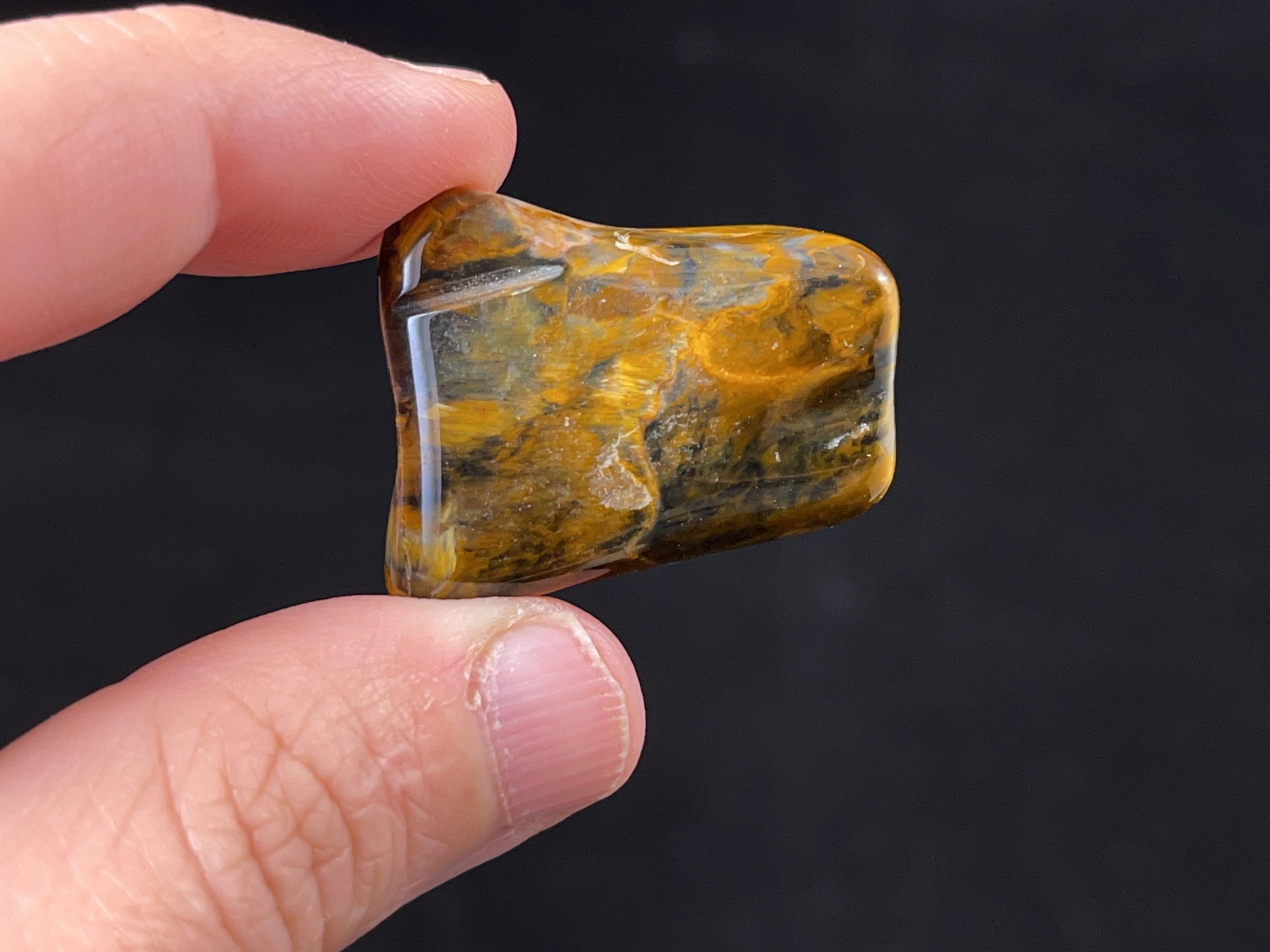 PIETERSITE Tumbled Crystal - Natural Tigers Eye Stone for Self Care, Healing Crystals & Metaphysical Energy | Chakra Balancing, Meditation, Home Decor, Jewelry Making & Spiritual Gifts