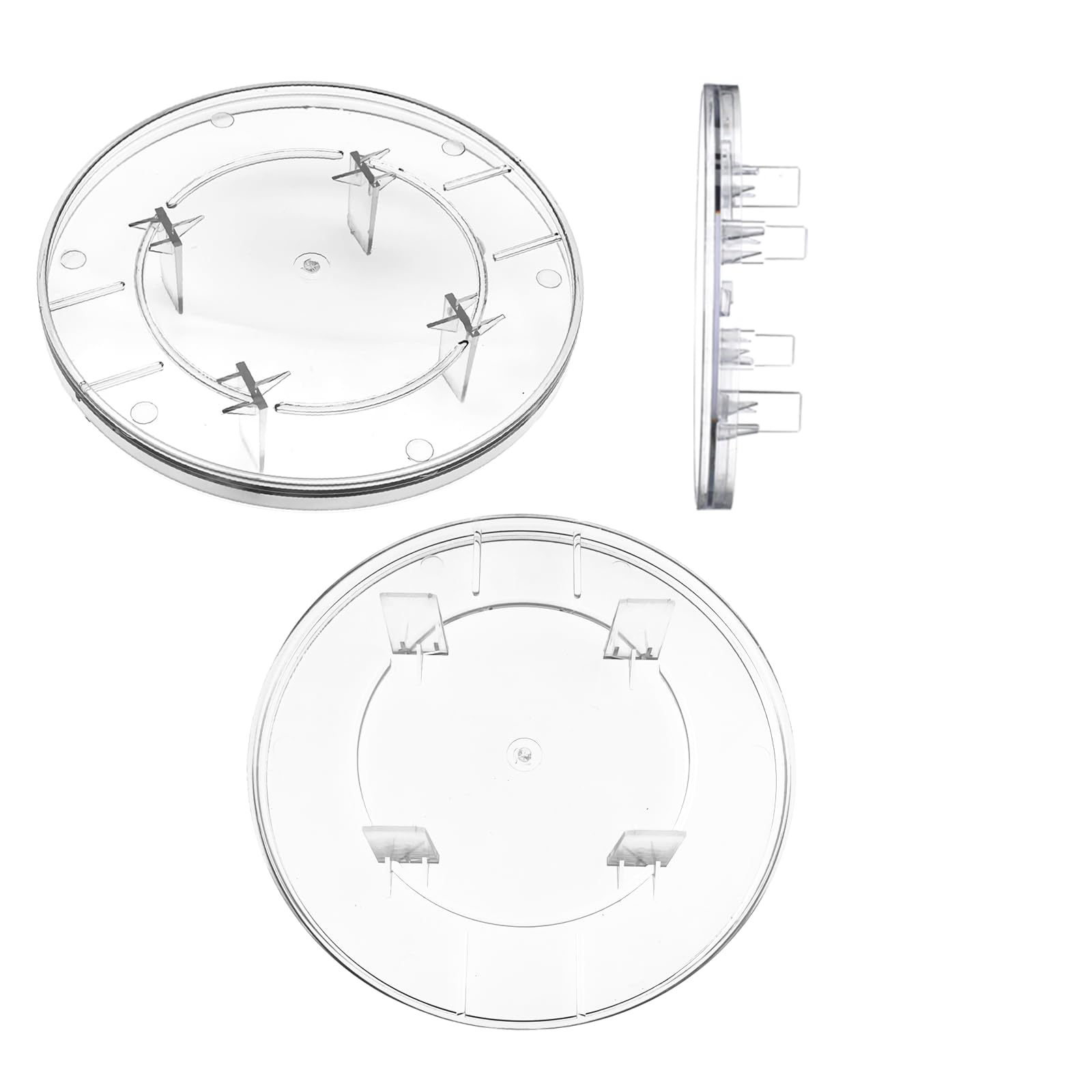 2-Pack Clear Plastic Electric Meter Covers - Compatible with Milbank 6002 Meter Socket, Replacement Cover Plate for Outdoor Electrical Boxes - Weatherproof Protection for Utility Meters