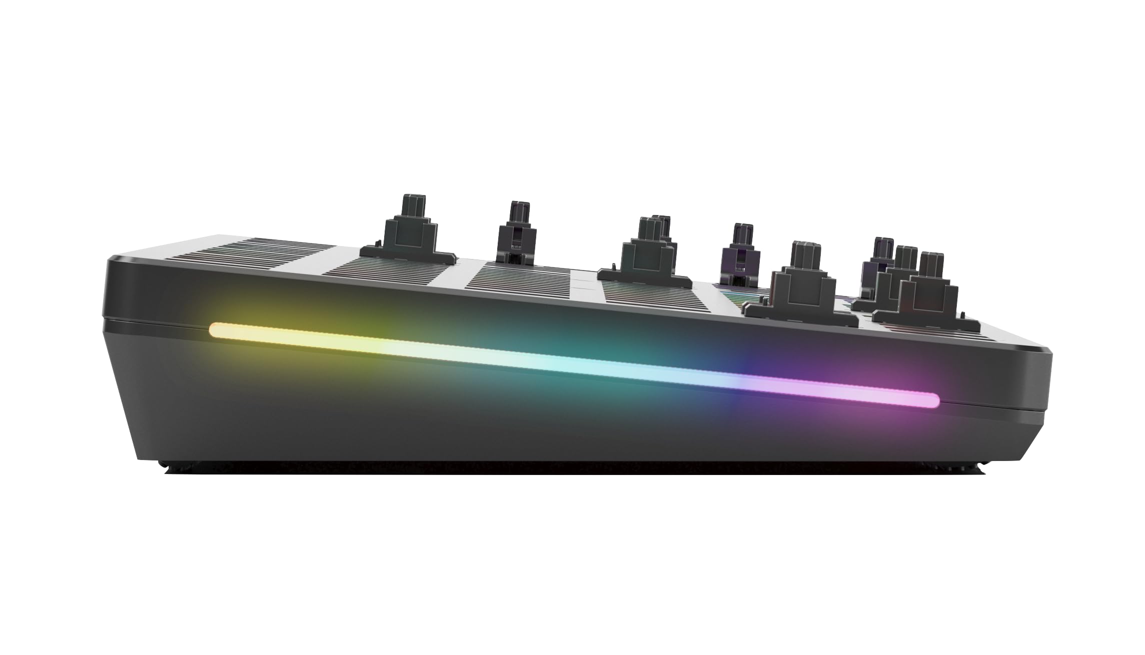Glorious GMMK 2 96% Full Size Barebones Mechanical Gaming Keyboard - Aluminum Frame, Hot-Swappable, RGB Backlit, ANSI US Layout, Black - Perfect for PC Gaming, Office Work & Typing Enthusiasts
