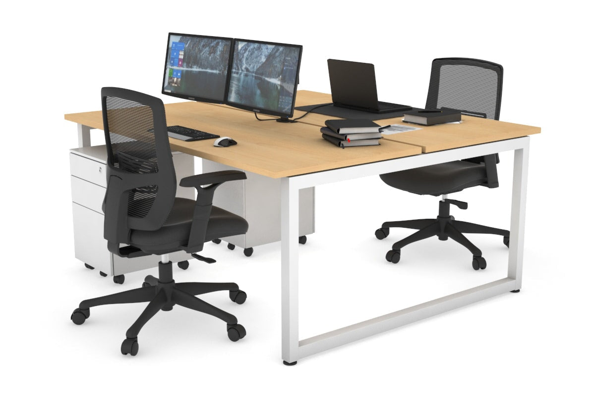 Quadro Loop Legs 2 Person Office Workstation - 47.2