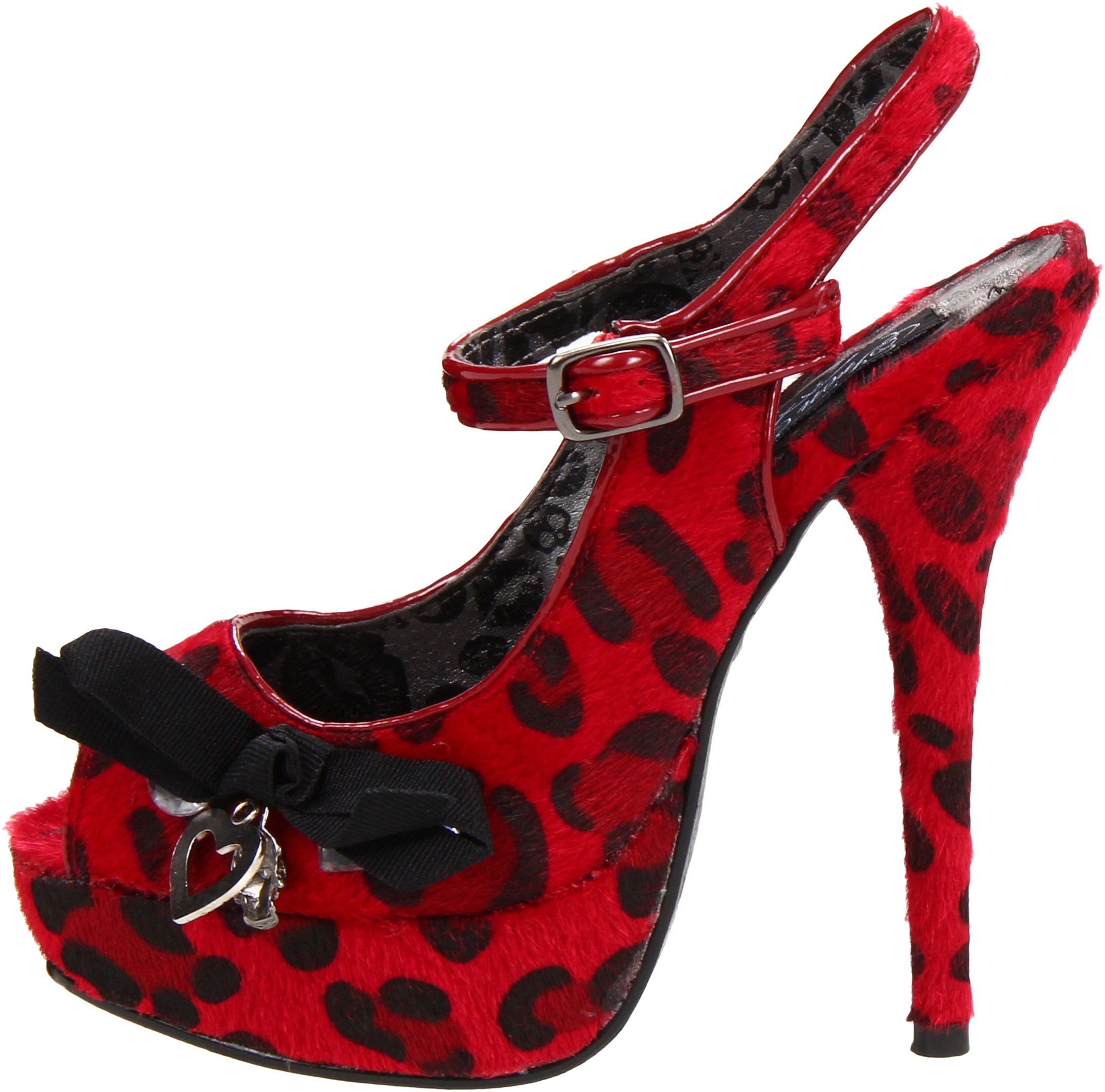 Iron Fist Women's Loose Lips Platform Pump - Gothic Retro Chunky Heel Shoes for Women | Perfect for Halloween Costumes, Cosplay & Alternative Fashion Outfits