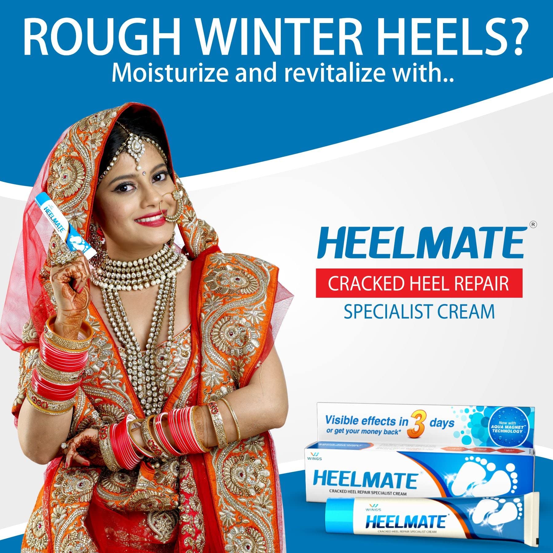 Heelmate Cracked Heel Repair Cream - Intensive Moisturizing Foot Ointment for Dry, Rough Feet (Pack of 4) | Perfect for Cracked Heels, Calluses & Foot Care Routine at Home or Salon