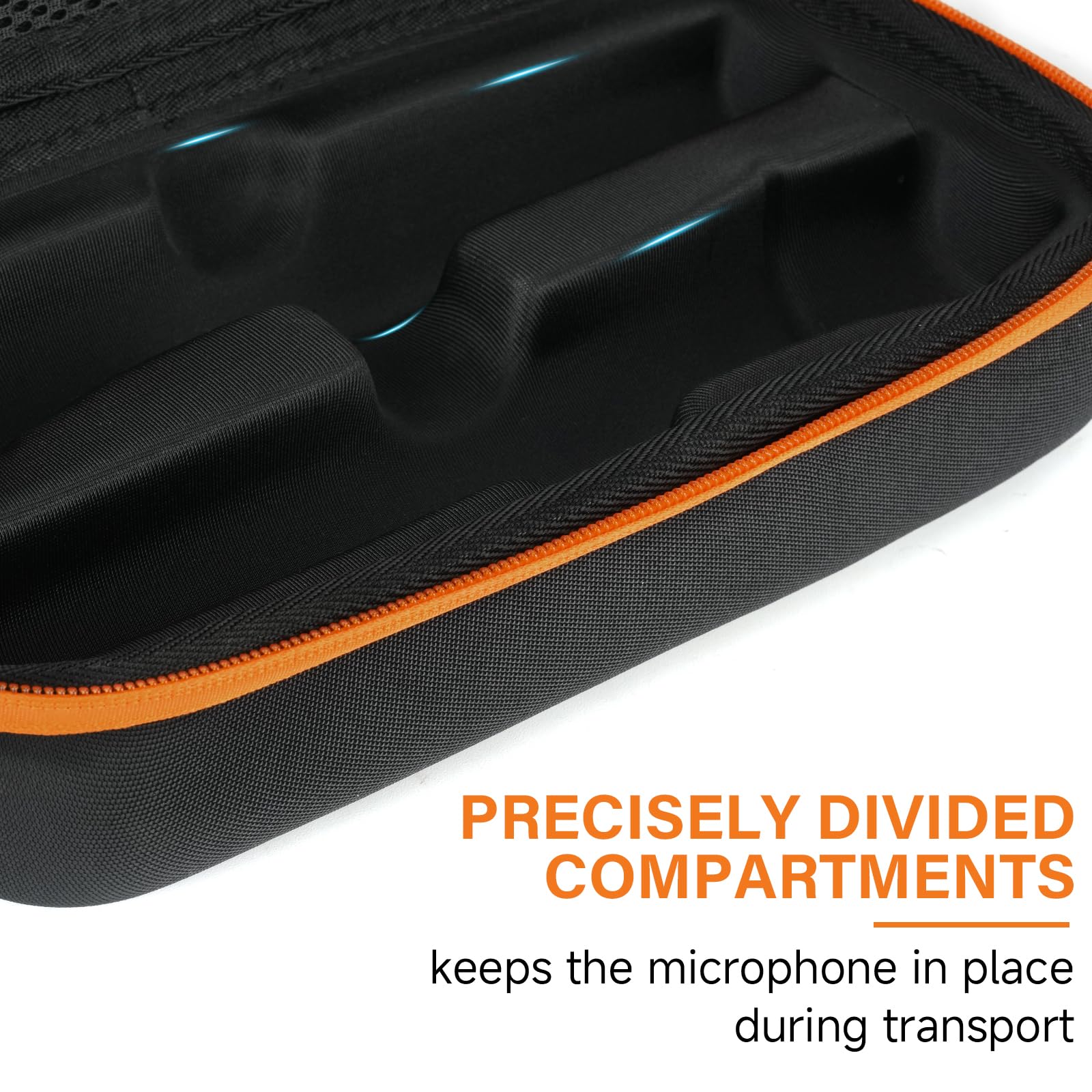 **JBL Wireless Microphone Case - Portable Travel Storage Bag for Dual Handheld Mics, Receivers, Adapters & AA Batteries (Box Only) - Perfect for Karaoke, Live Performances & Events**