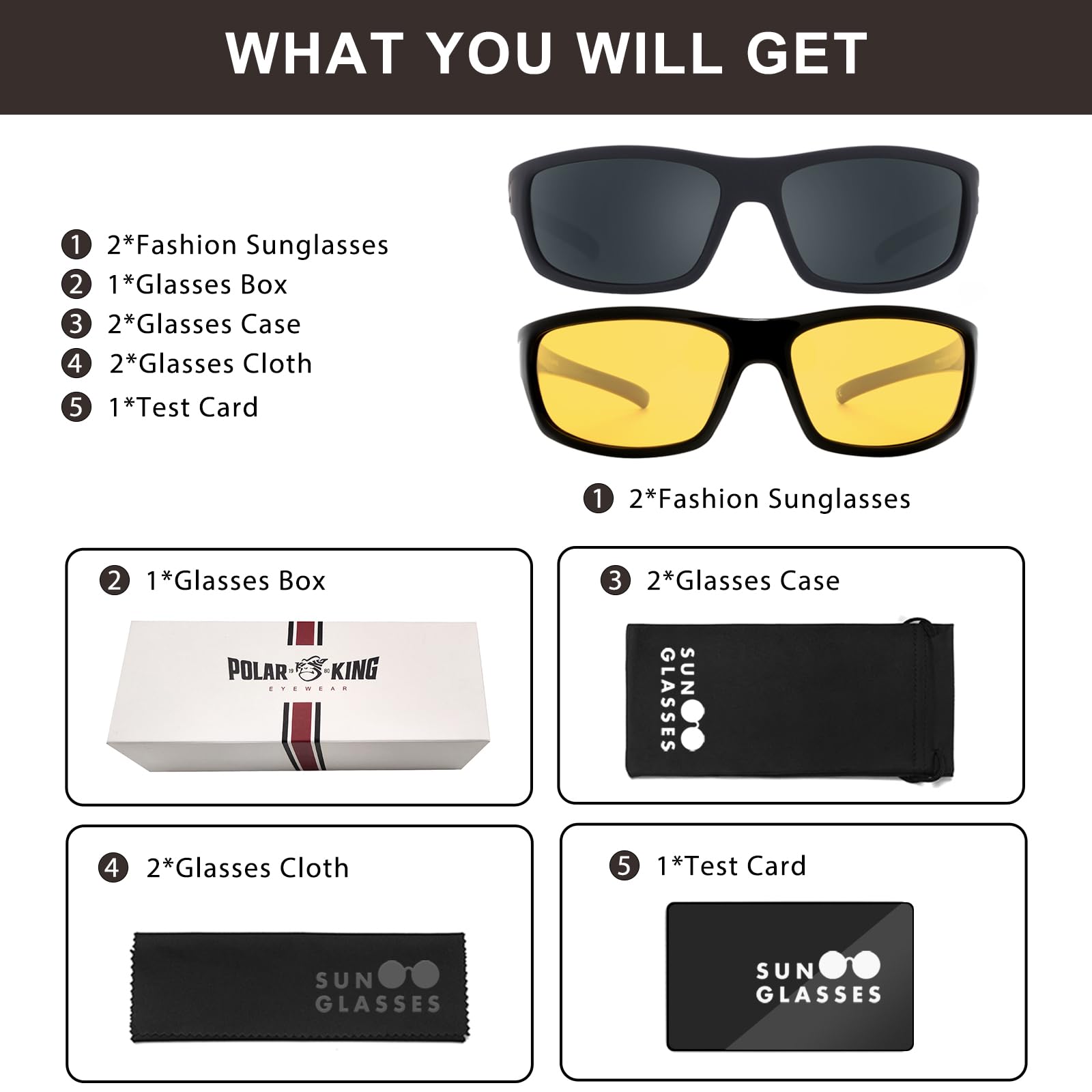 Polarized Sport Sunglasses for Men - Matte Finish UV400 Protection Mirror Lens - Running, Cycling, Fishing & Outdoor Activities