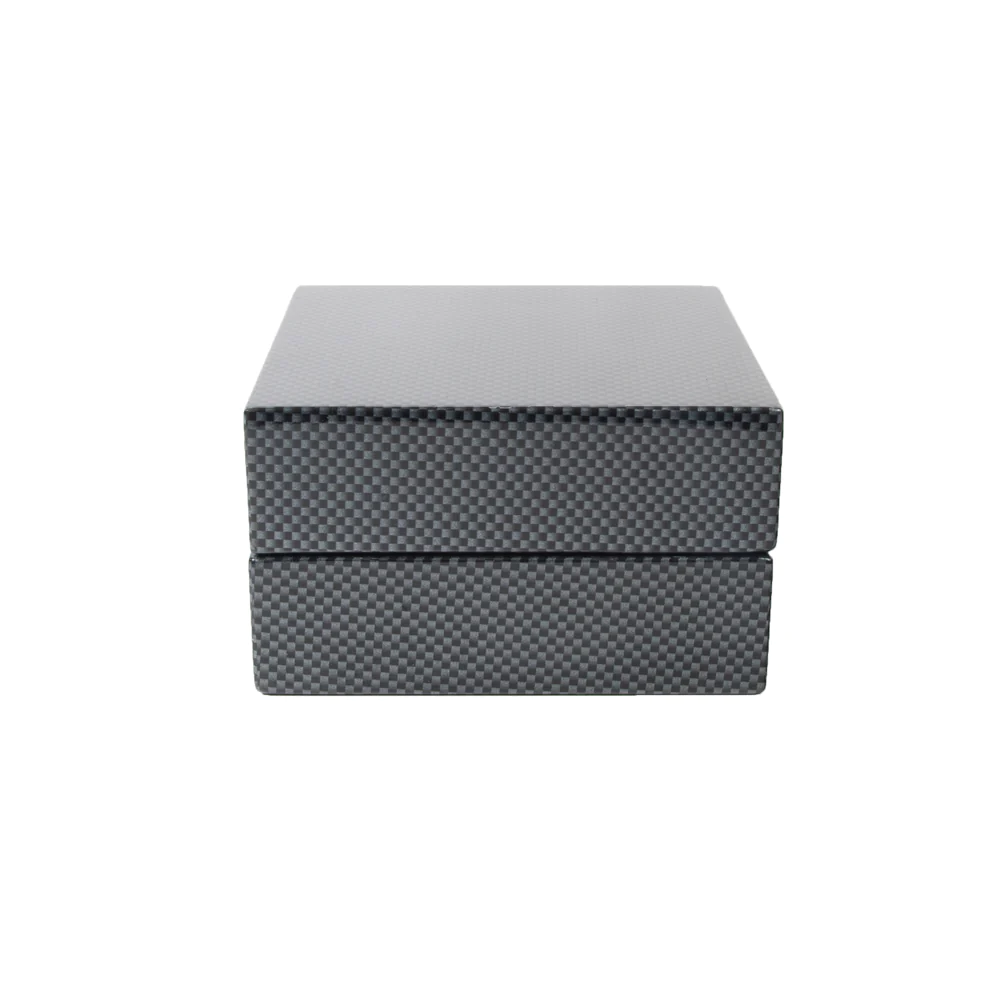 Brouk & Co Carter Carbon Fiber Accessories Box - Premium Storage Case for Jewelry, Watches & Small Valuables - Travel & Home Organization Solution
