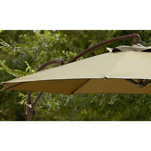 10ft. Replacement Canopy for Offset Patio Umbrella - Durable Outdoor Sun Shade Cover for Garden, Poolside, and Backyard Relaxation