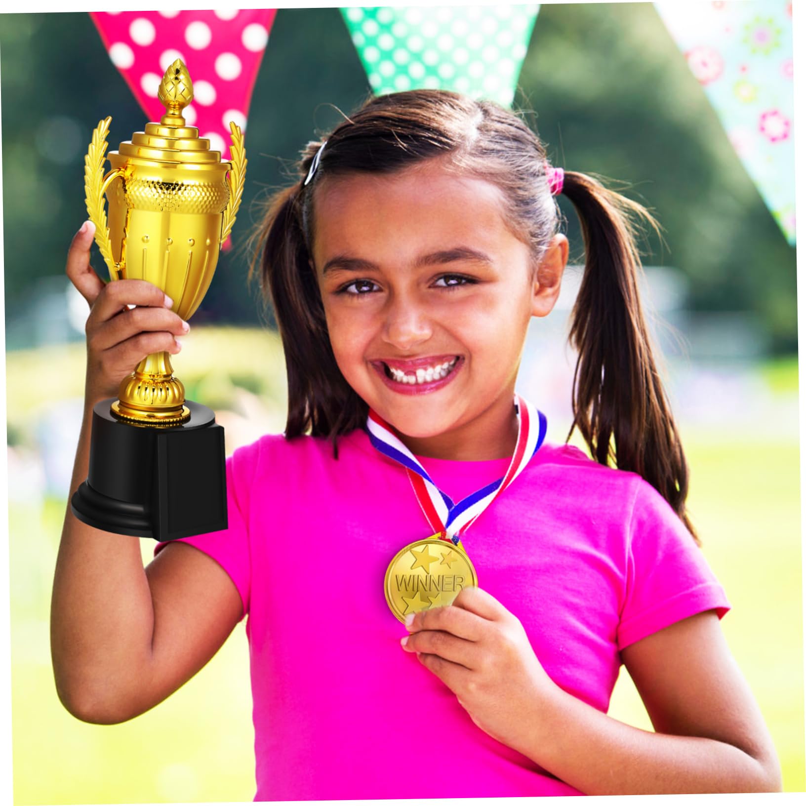 GOOHOCHY 27cm Decorative Trophy Cup - Sports Award Trophy for Competitions, Parties & Events - Perfect for Football, Basketball, Baseball Awards Ceremonies