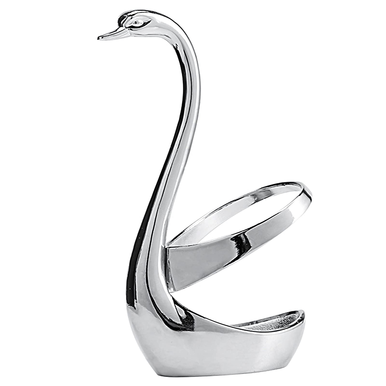 Elegant Swan Cutlery Holder - Stainless Steel Tableware Organizer for Spoons, Forks & Knives - Perfect for Dining Table, Kitchen Counter & Party Serving