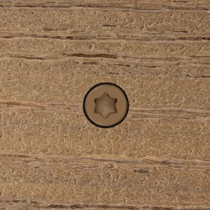 Epoxy Coated #34 Brown Composite Deck Screws - Deckfast Cap-Tor xd 10 x 2-3/4