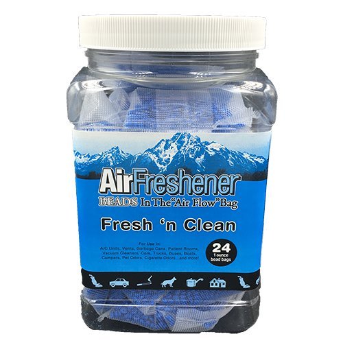 Fresh N Clean High Strength Vacuum Deodorant Bead Bags - 24 Pack for Car, Closet & Shoe Odor Elimination | Long-Lasting Fragrance Beads