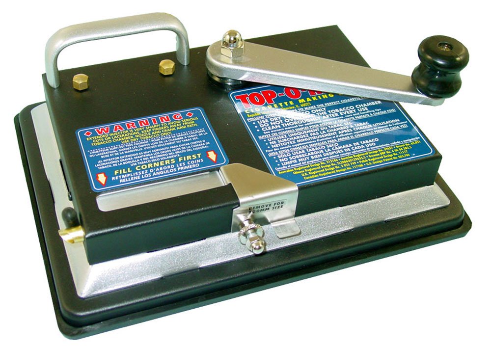 Premium Top-O-Matic Automatic Cigarette Rolling Machine - Fast & Easy DIY Cigarette Maker for Smokers - Perfect for Home Use, Travel & Outdoor Activities