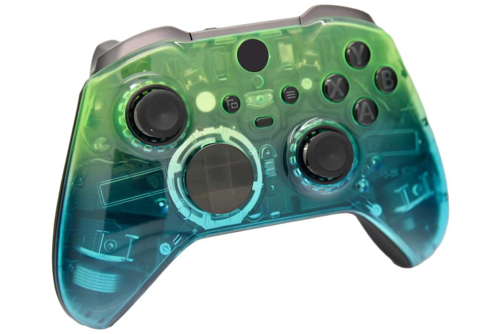 Elite 2 Custom Wireless Gaming Controller for PC, Windows 10, Xbox Series X/S & Xbox One - Clear Green & Blue Edition | Perfect for FPS, Racing & Competitive Gaming