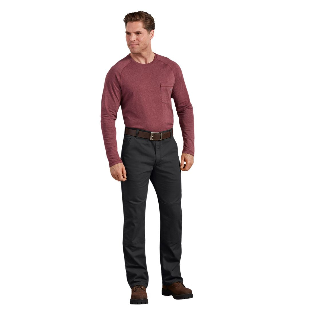 Dickies DP903 Double Knee Work Pants for Men - Durable Duck Canvas Regular Fit Workwear for Construction, Carpentry & Outdoor Jobs
