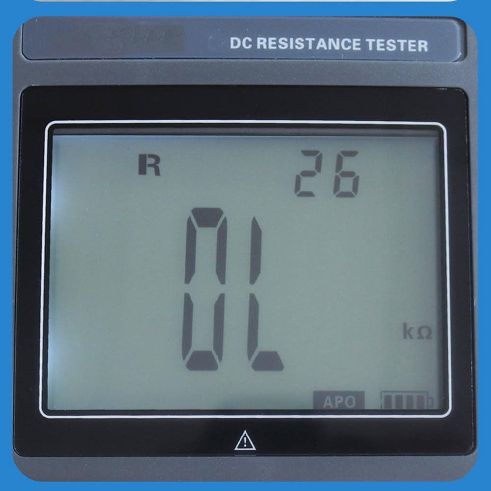Digital DC Low Resistance Tester 0.001mΩ-300.0KΩ Micro Ohm Meter with USB Data Transfer, Overload Protection & 4-Wire Testing - Perfect for Electrical Maintenance, Circuit Testing and Industrial Equipment Diagnostics