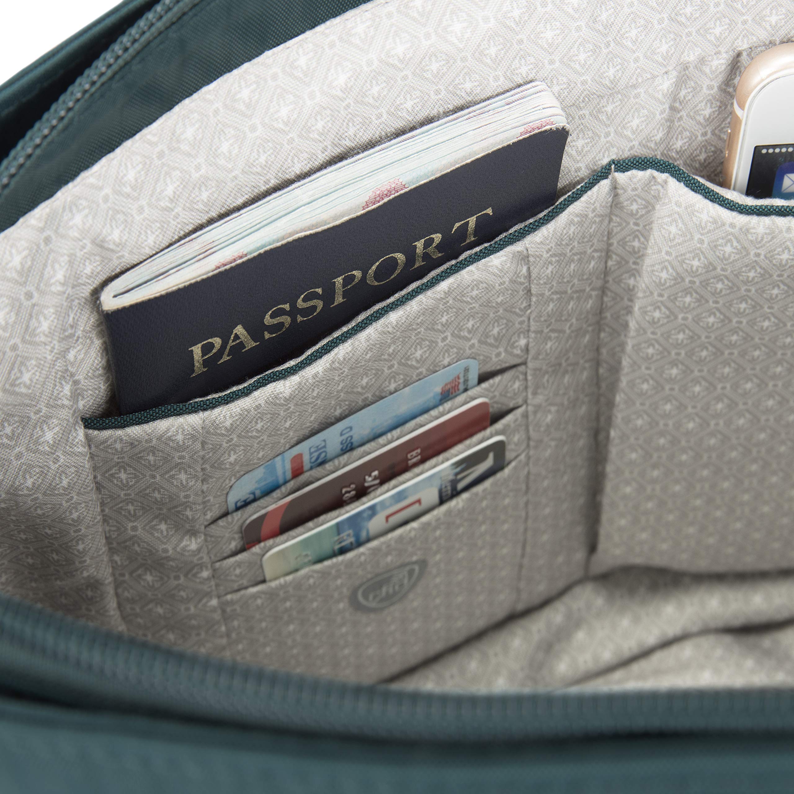 Travelon Anti-Theft Crossbody Bag with RFID Blocking & Patch Pocket - Secure Hands-Free Purse for Travel, Commuting & Daily Use