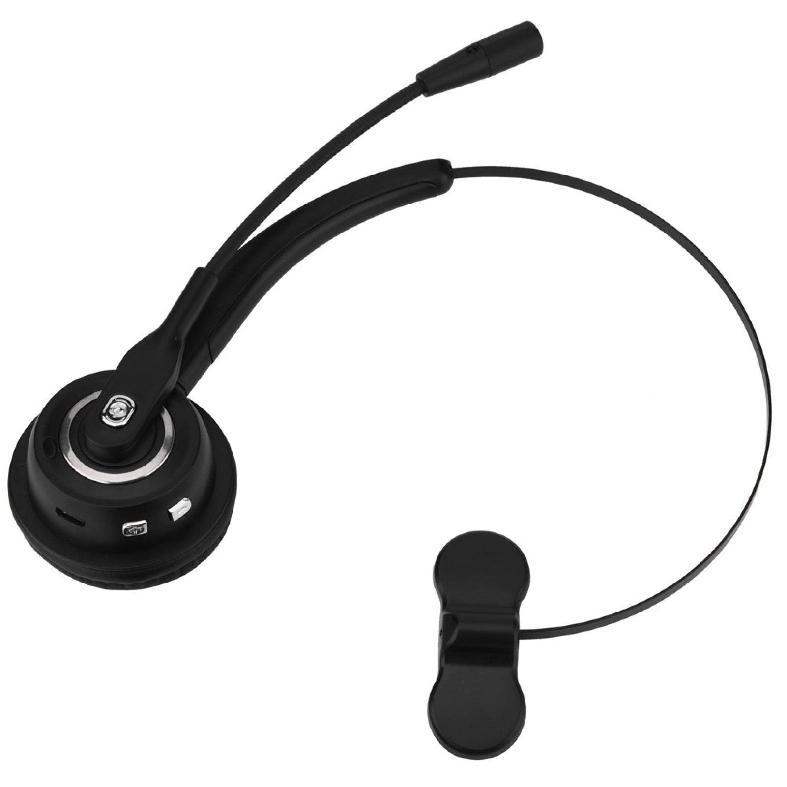 Socobeta Bluetooth Headset with Noise Cancelling - 12 Hours Talk Time Wireless Headphones for Call Center, Office & Remote Work | Comfortable Over-Ear Design for Long Calls