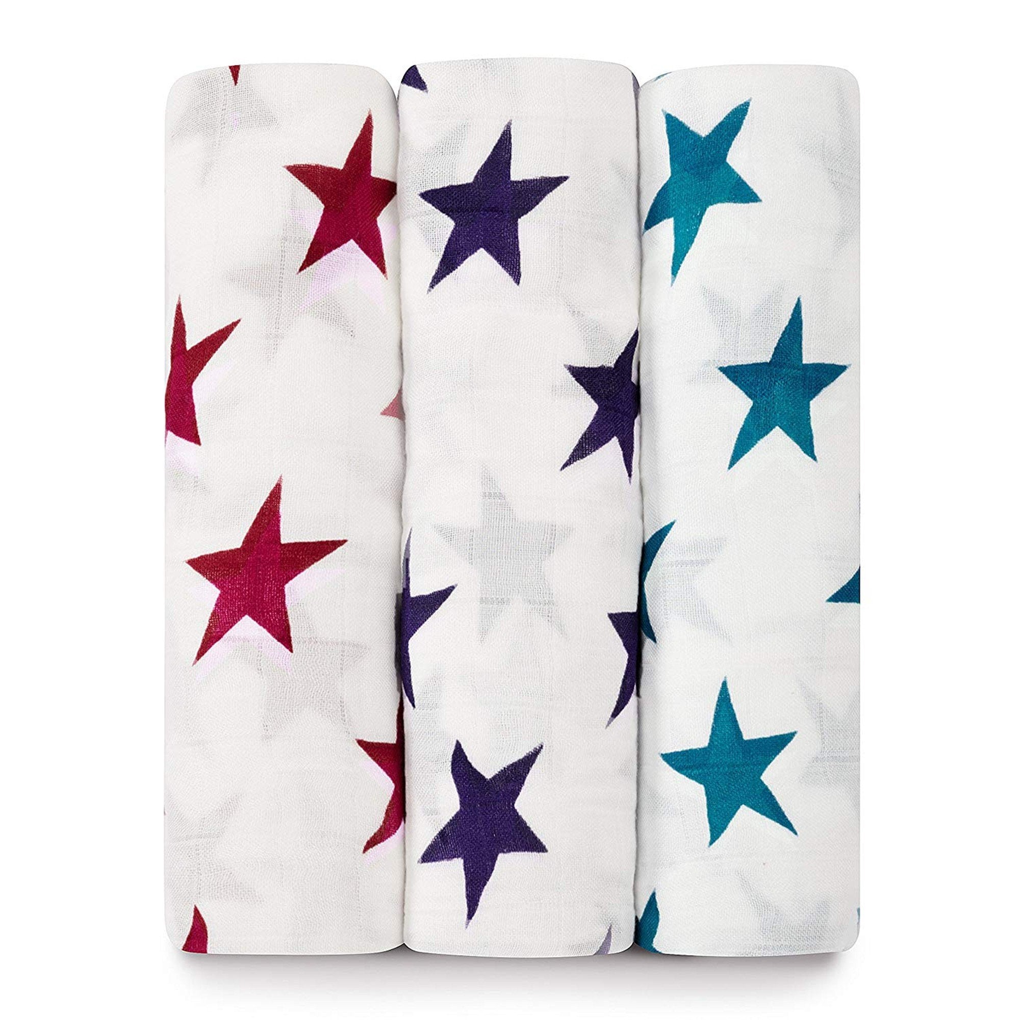 Aden Anais Premium Bamboo Swaddle Blanket - Soft & Breathable Baby Wrap for Newborns - Perfect for Swaddling, Nursing, and Celebrations