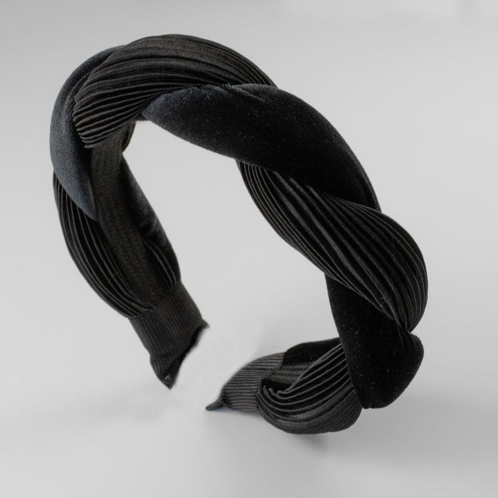 Handmade Velvet Twist Headband for Women - Soft & Stretchy Hair Accessories for Workouts, Yoga, Running, and Everyday Style
