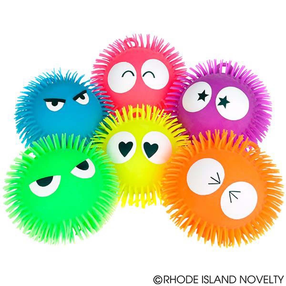 Big Eye Puffer Ball 9 Inch - Inflatable Stress Relief Toy for Adults & Kids - Fun Party Game, Pool Float, Office Desk Decor (9 Inches)