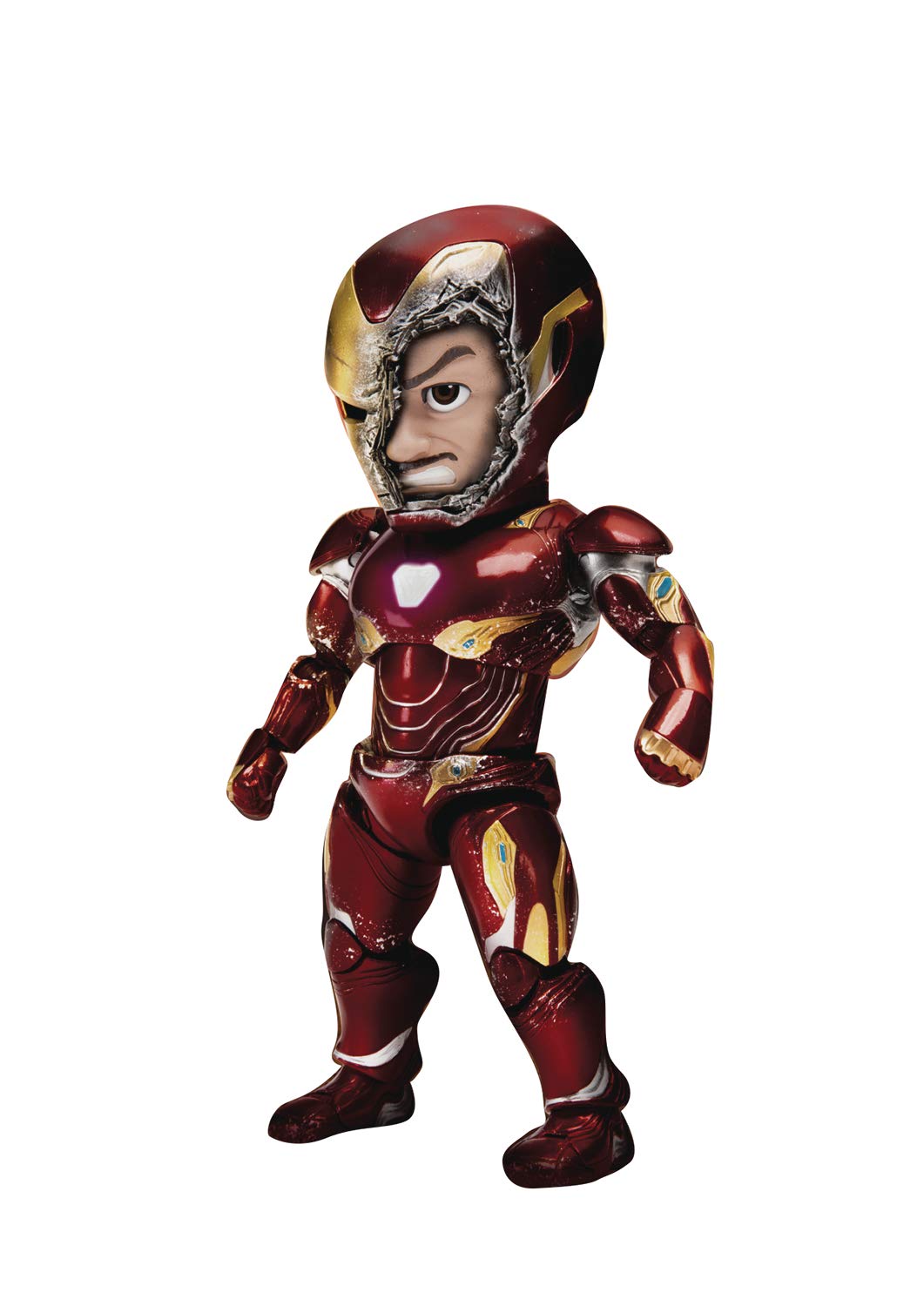 Avengers Infinity War Iron Man MK50 Battle Damaged Action Figure - EAA-070SP Egg Attack Collectible Toy for Marvel Fans | Display, Gift, or Cosplay Prop