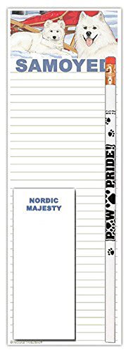 Samoyed Themed Notebook and Pencil Gift Set - Cute Dog Lover Stationery for Journaling, Note Taking & Office Use