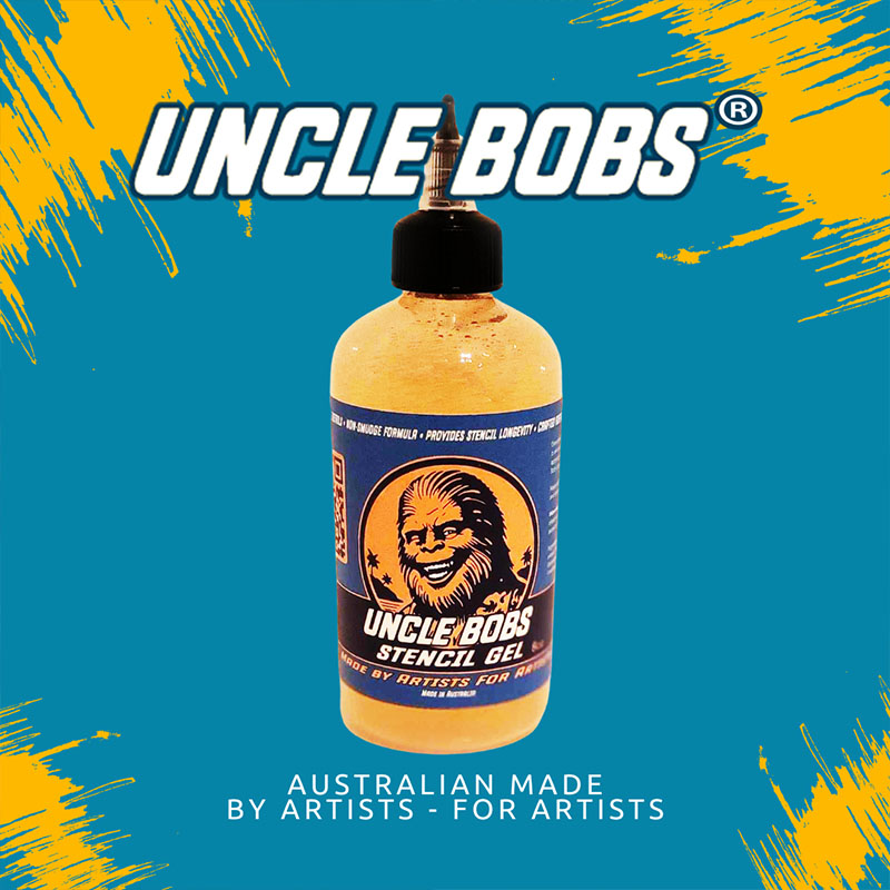 Uncle Bob's Stencil Gel - Premium DIY Crafting & Home Decor Stencil Adhesive for Walls, Wood, Fabric | Perfect for Scrapbooking, Sign Making & DIY Projects