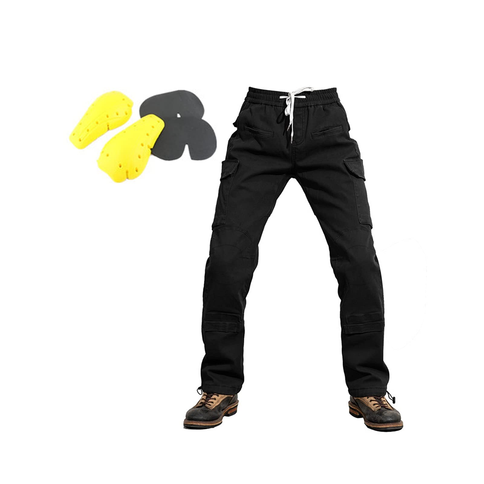 **Men's Motorcycle Overalls - Durable Biker Pants with Straight-Leg Fit for Riding & Outdoor Work | Comfortable & Protective for Harley, Cruiser & Adventure Bikes**