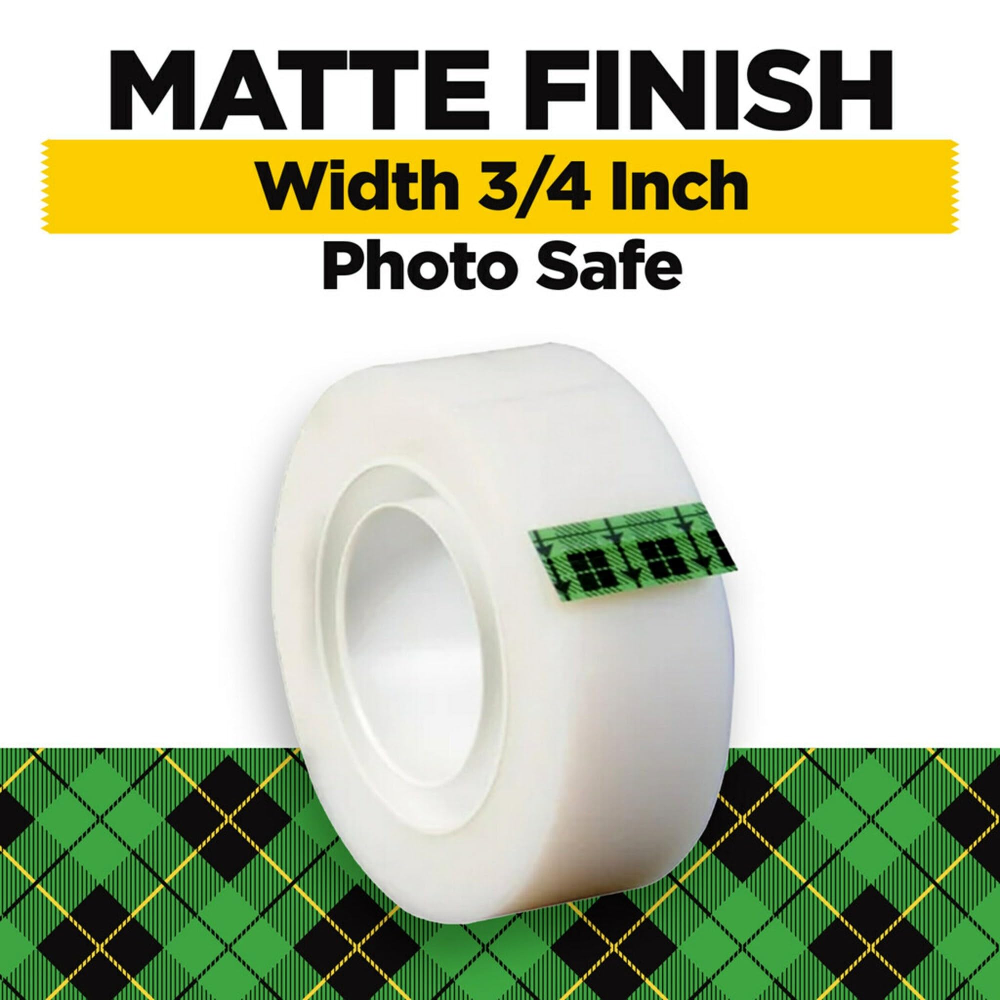 Scotch Magic Tape 19mm x 25.4m (4 Rolls) - Invisible, Matte Finish for Office, School & Gift Wrapping - Perfect for Documents, Crafts & Sealing Envelopes
