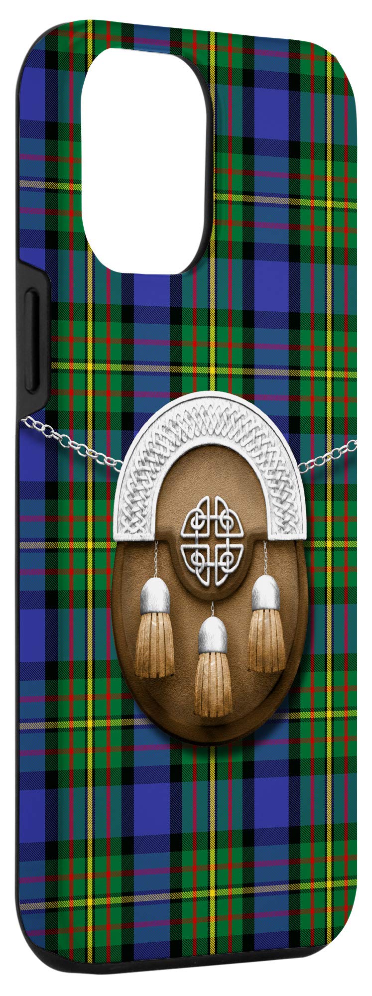iPhone 12 Pro Max Case - Scottish Clan MacLaren Tartan Design with Kilt Sporran Style | Protective Phone Cover for Daily Use, Travel & Special Events