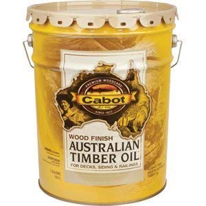 Cabot Transparent Neutral Oil-Based Natural Timber Oil 5 Gallon - Hybrid Waterborne Formula for Australian Hardwoods | Ideal for Decks, Fences & Outdoor Furniture Protection