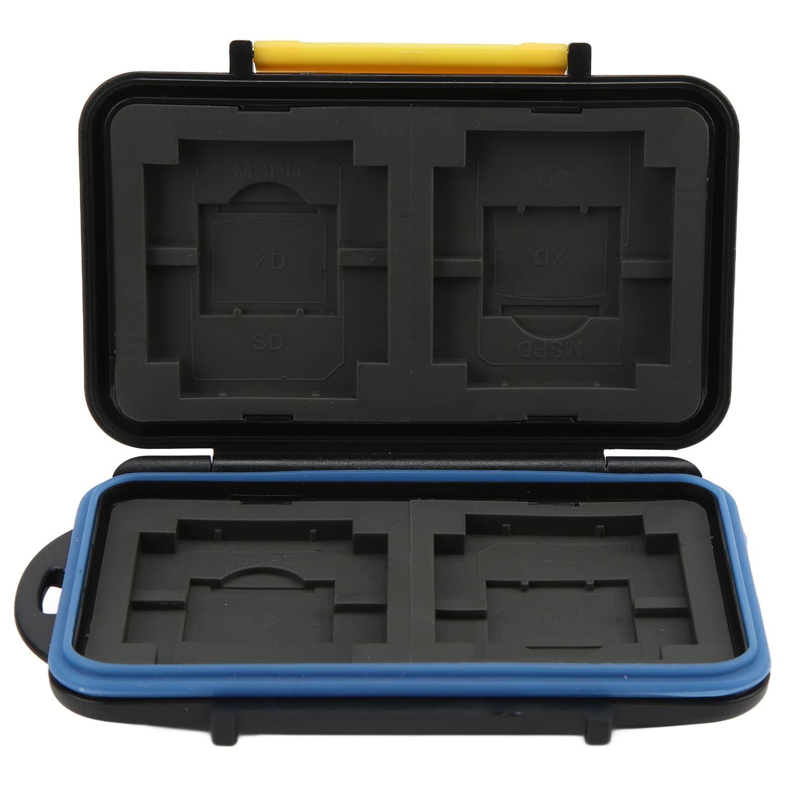 Shockproof Waterproof Memory Card Case - Large Capacity Storage for 4 CF/SD/XD/MSPD Cards | Portable & Dustproof Organizer for Photographers & Travelers