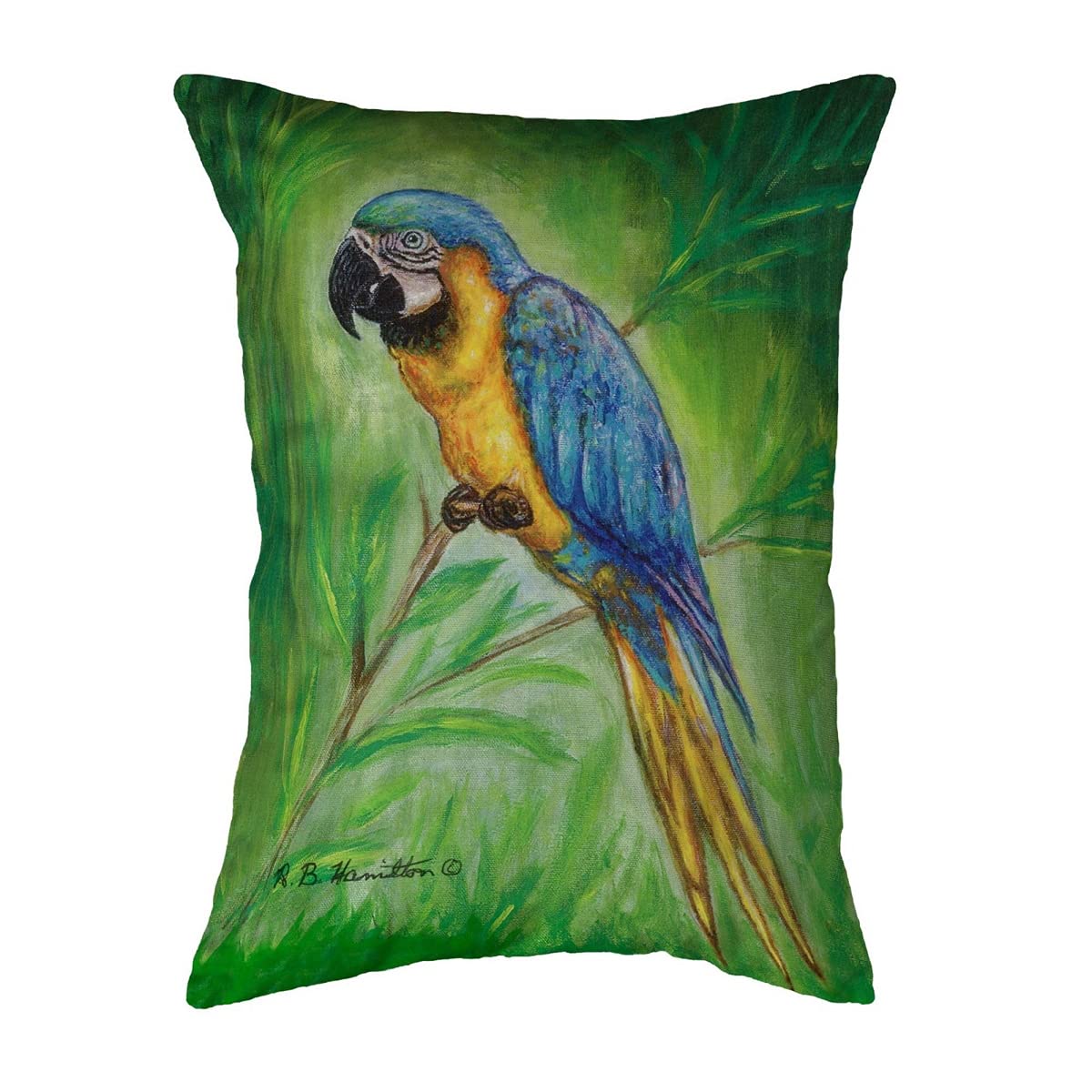 Betsy Drake KS032 Decorative Throw Pillow 11x14 Inches - Multi-Color Cushion for Sofa, Bed & Living Room Home Decor