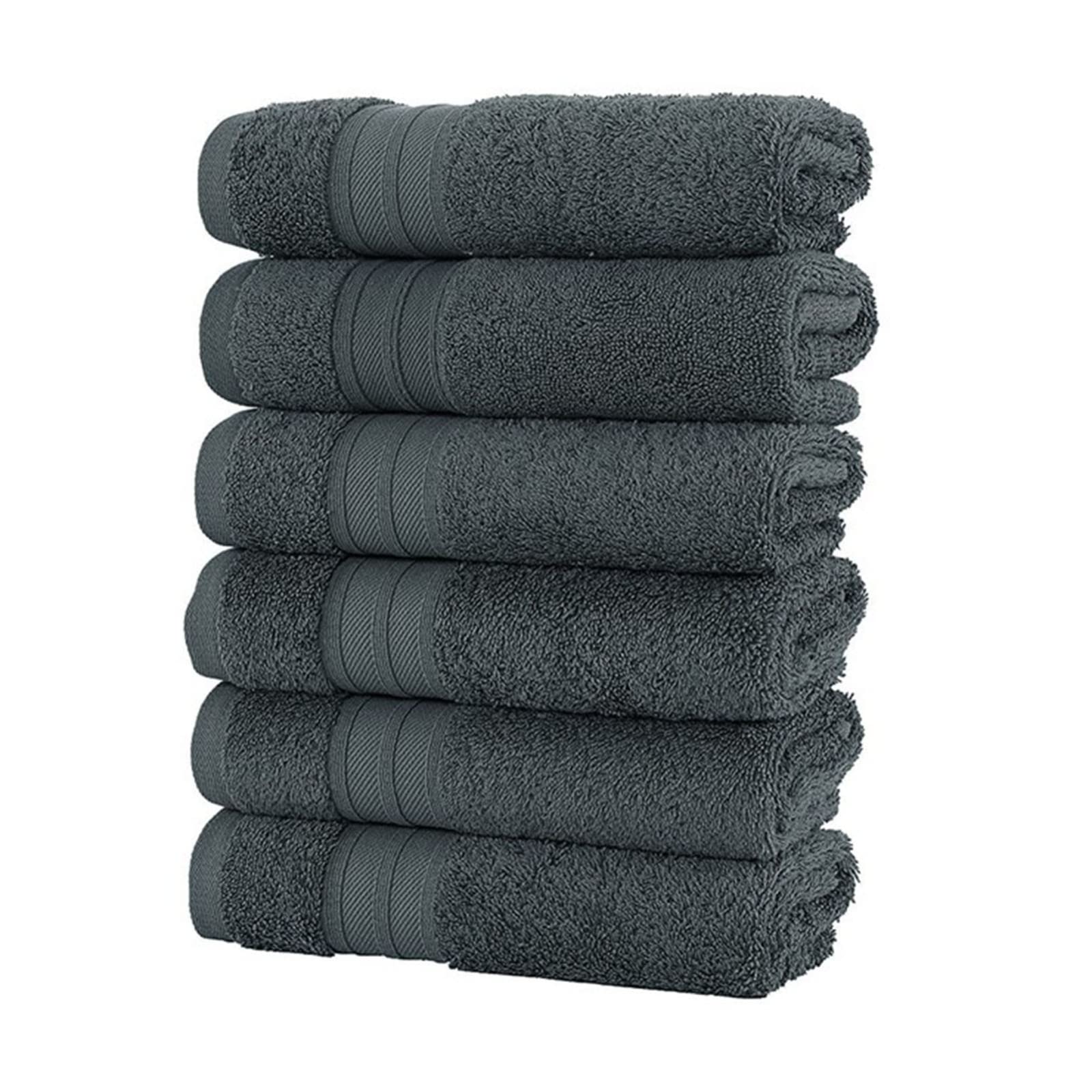 6-Piece Ultra Soft & Absorbent Cotton Bath Towels Set - 35x75cm, Thick & Plush Hand & Bath Towels for Spa, Gym, and Home Bathroom (Color: B) - Quick Dry & Skin-Friendly