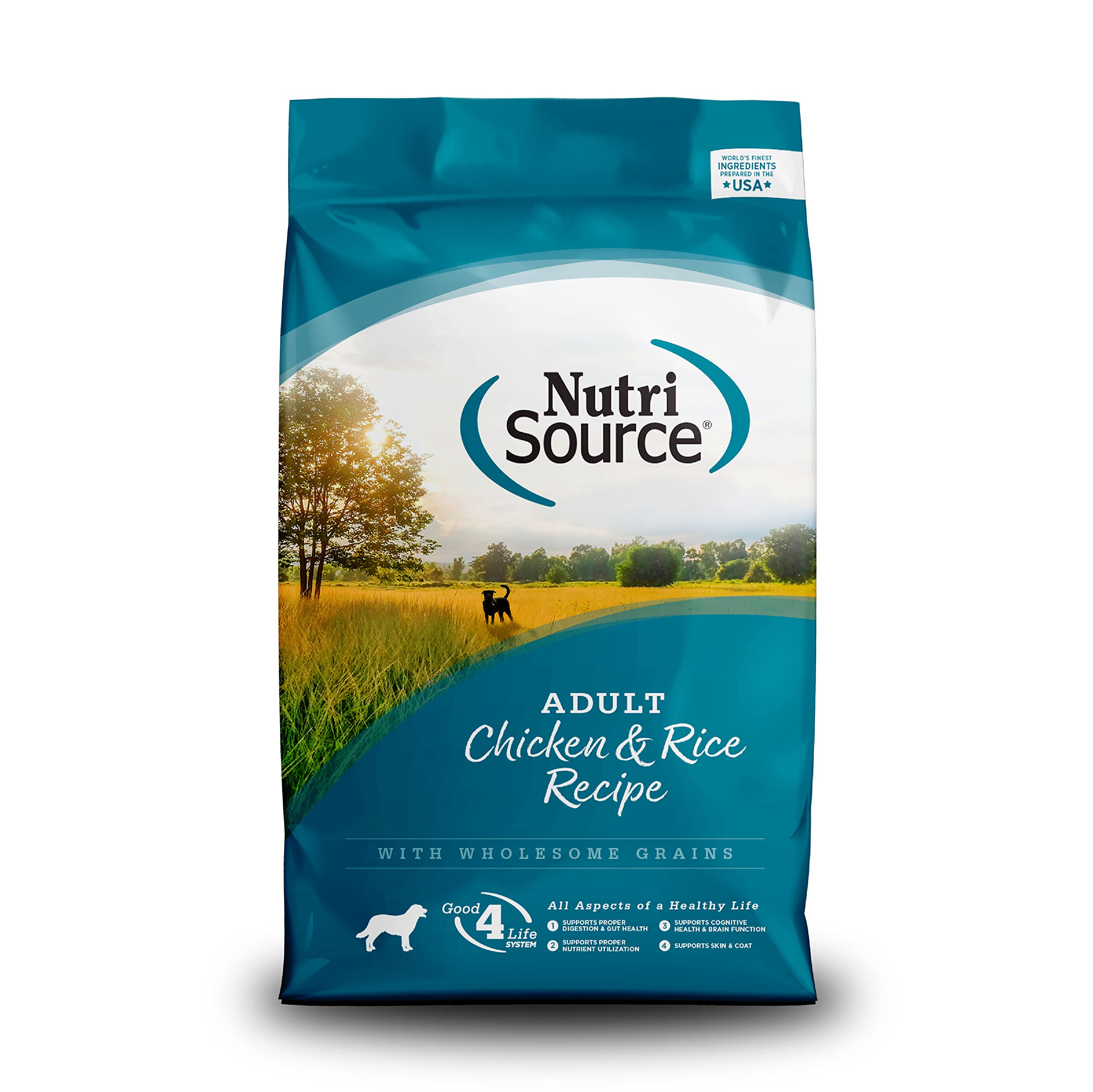 NutriSource Adult Dry Dog Food with Chicken & Rice - Wholesome Grains for Healthy Digestion - 1.5LB Bag - Perfect for Active Dogs & Daily Meals