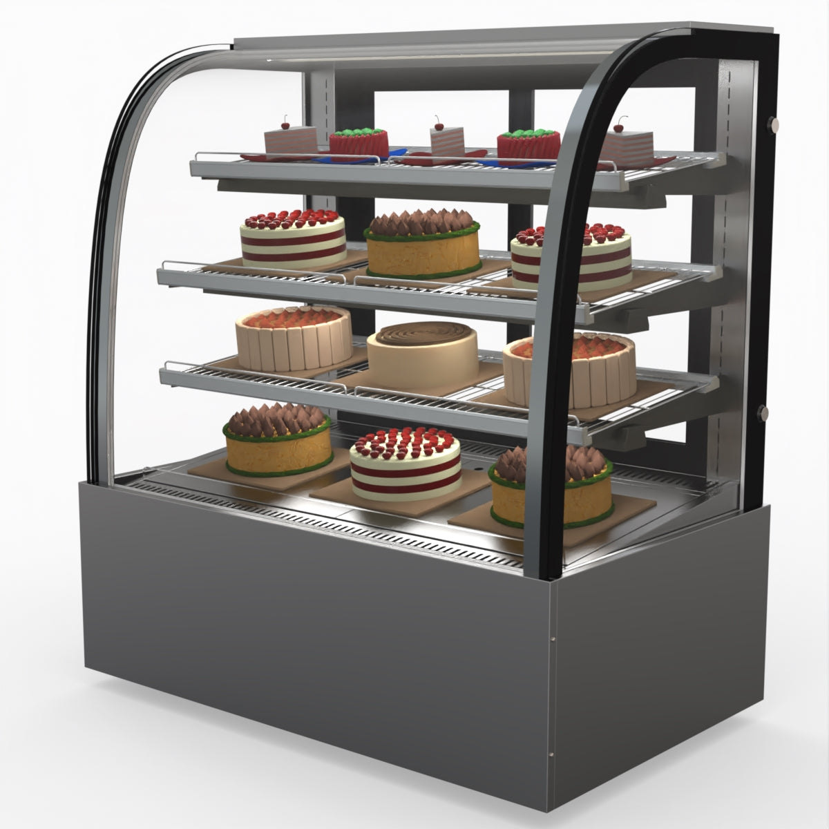 Bonvue SL840 Commercial Refrigerated Display Case - Perfect for Delis, Bakeries & Cafes to Showcase Fresh Food