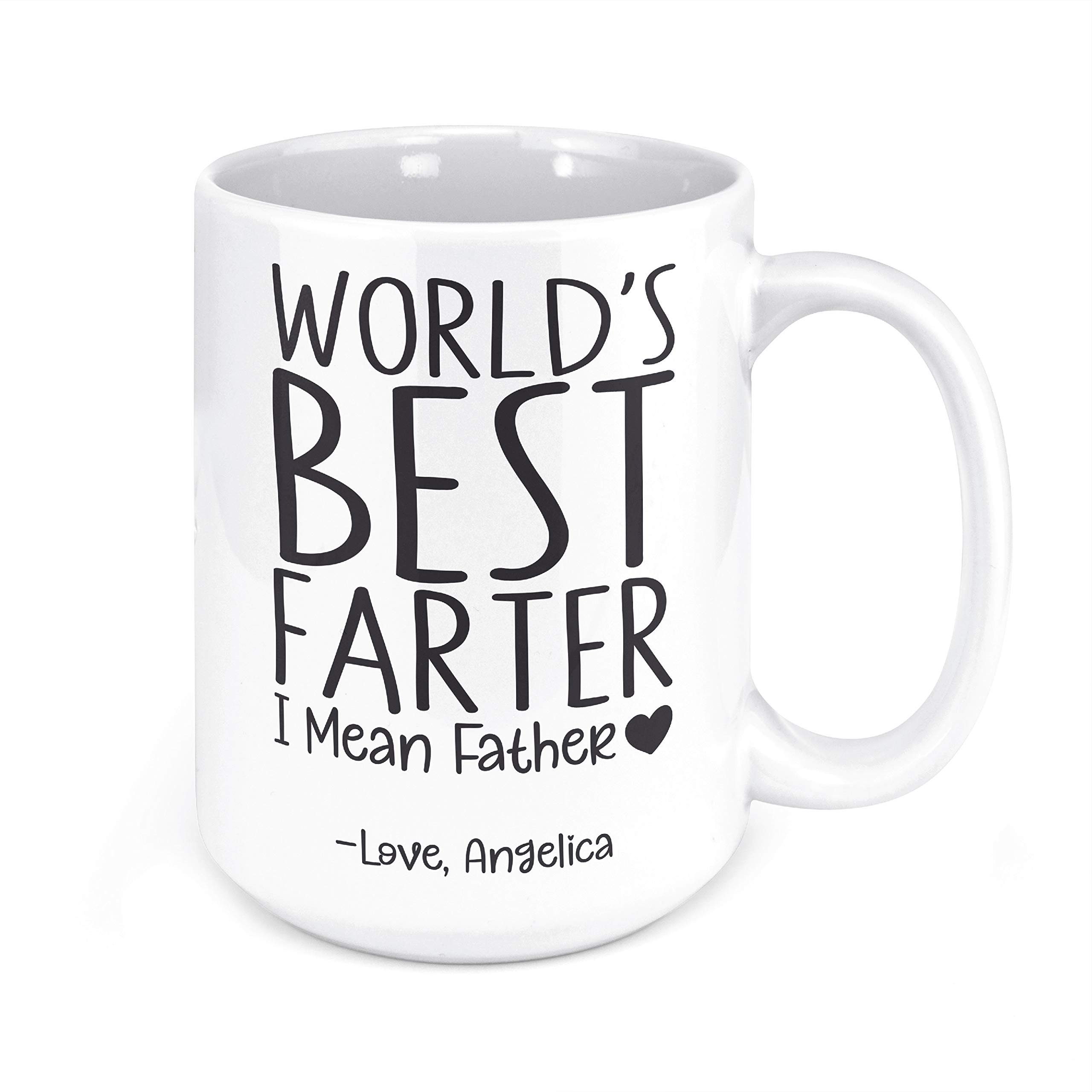 Custom Dad Coffee Mug - 15oz Funny Father's Day Gift for Office & Home Use