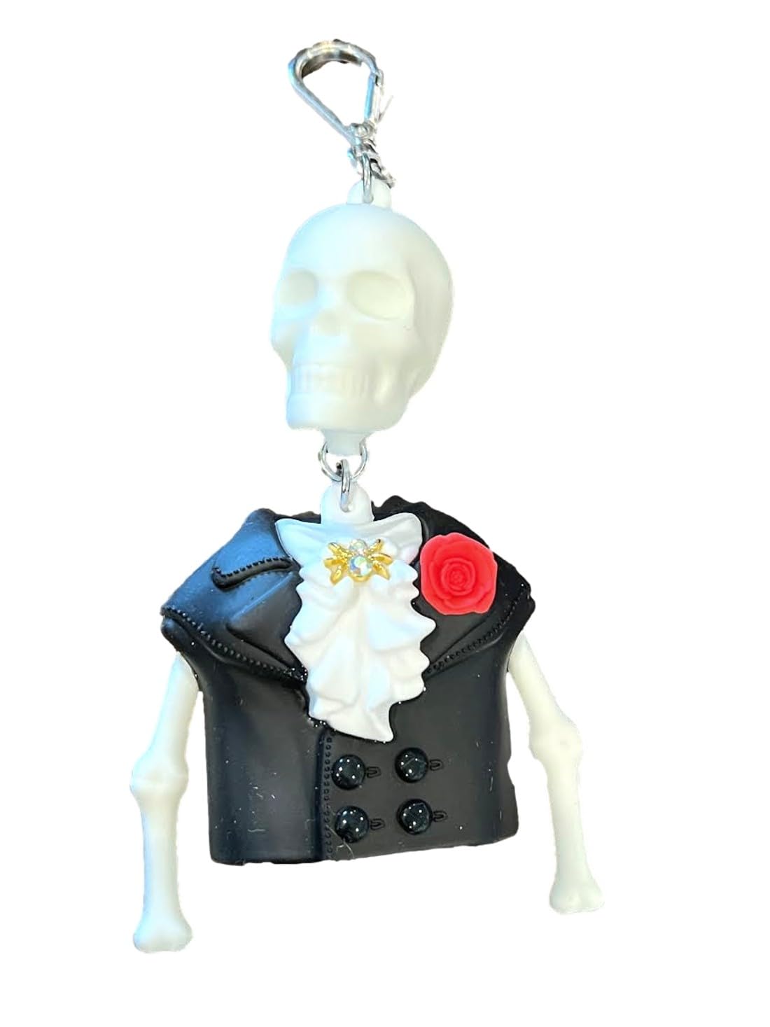 Fashion Design Bath & Body Set - Lotion, Perfume Mist & Shower Gel Fragrance Collection with Glow-in-the-Dark Skeleton Holder - Perfect for Spa Nights, Gift Giving & Halloween Decor