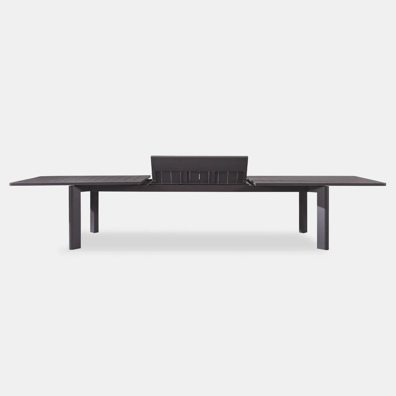 Byron Extendable Aluminum Dining Table - Expandable for 6 to 10 Guests - Perfect for Indoor/Outdoor Entertaining, Small Spaces & Family Gatherings