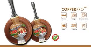 Copper Pro 361 - Premium Copper Cookware Set for Professional Chefs & Home Cooking | Perfect for Sautéing, Frying & Healthy Meal Prep