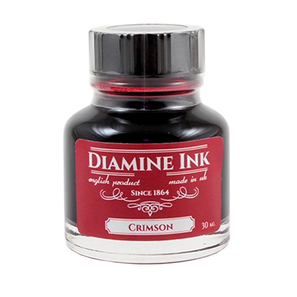 Diamine Crimson Fountain Pen Ink - Premium Bottled Ink for Calligraphy, Writing & Art - Ideal for Journals, Letters & Creative Projects