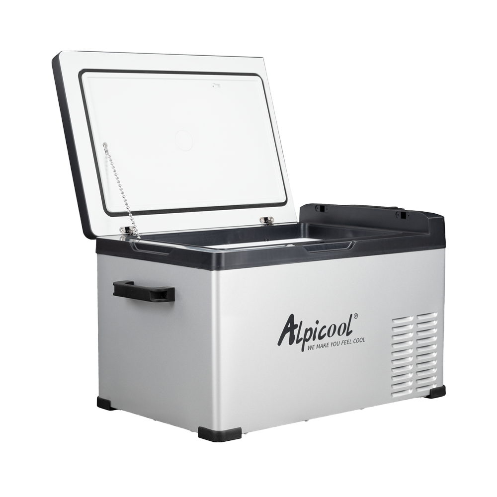 Alpicool C30 12V Portable Car Refrigerator & Freezer - Compact 30L Mini Fridge for Road Trips, Camping, RV, Truck | Energy Efficient DC Power Cooler (Certified Refurbished)