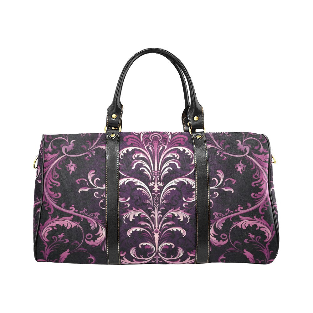 Gothic Purple Large Travel Bag for Women - Stylish Durable Carry-On Luggage for Airplane, Weekend Trips & Vacation