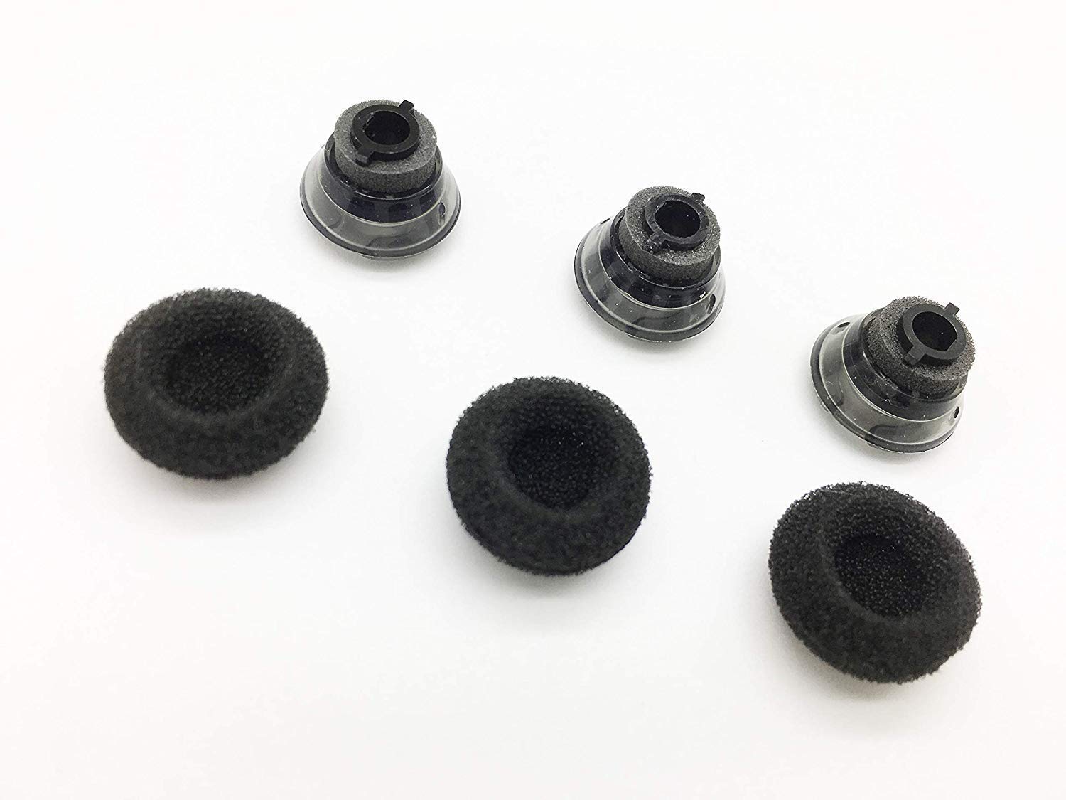 Reki Voyager 5200 Replacement Earbud Tips - 3 Pairs Premium Memory Foam & Silicone Ear Tips Set Compatible with Plantronics Voyager 5200 5220 Bluetooth Headset (Small Size) | Noise Isolation for Office Calls, Commuting & Workouts