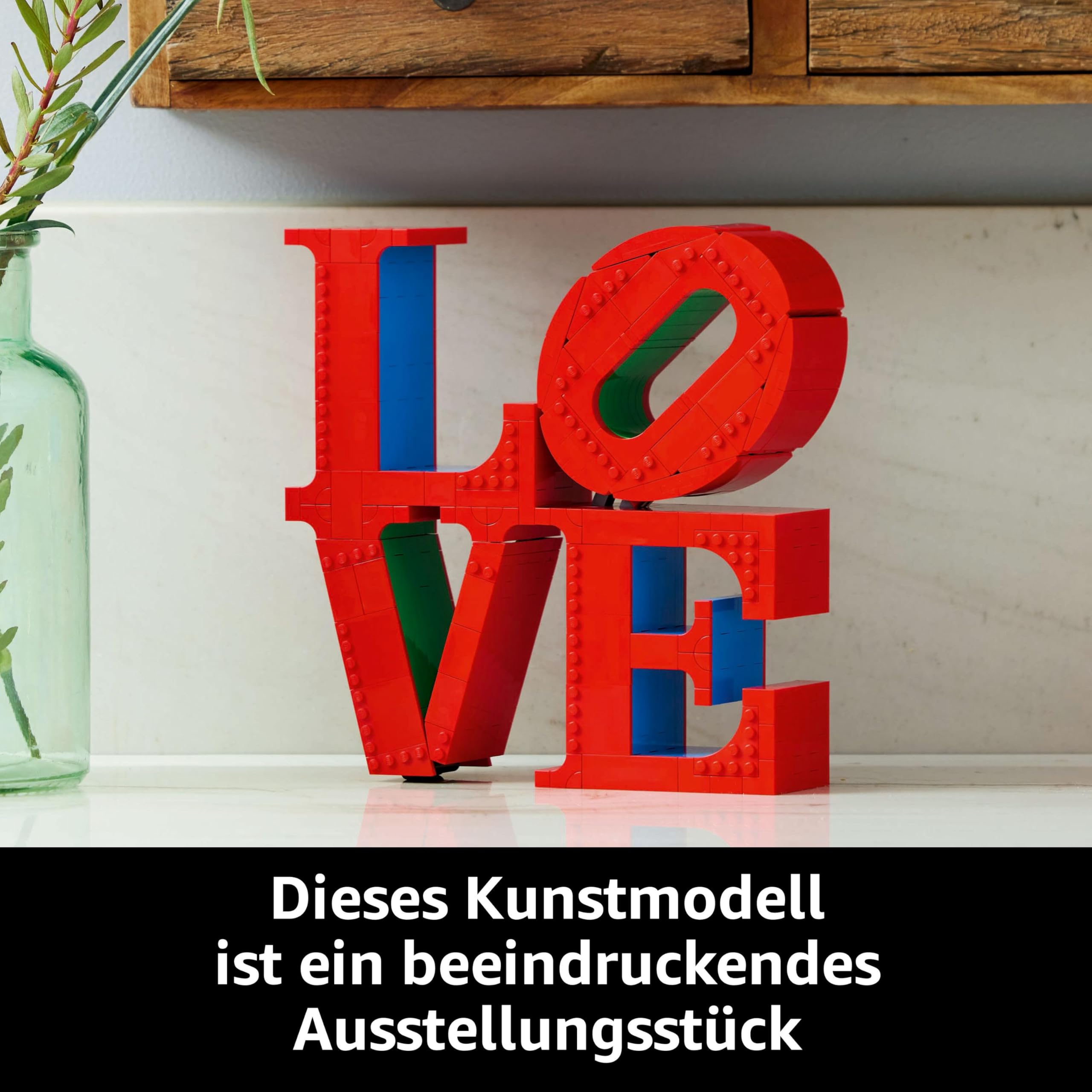 LEGO Art Love Building Set for Adults - Creative Home Decor, Valentine's & Mother's Day Gift for Couples - DIY Art Activity for Art & Design Lovers (Set 31214) - Perfect for Romantic Gifts, Home Decoration & Stress Relief Activities