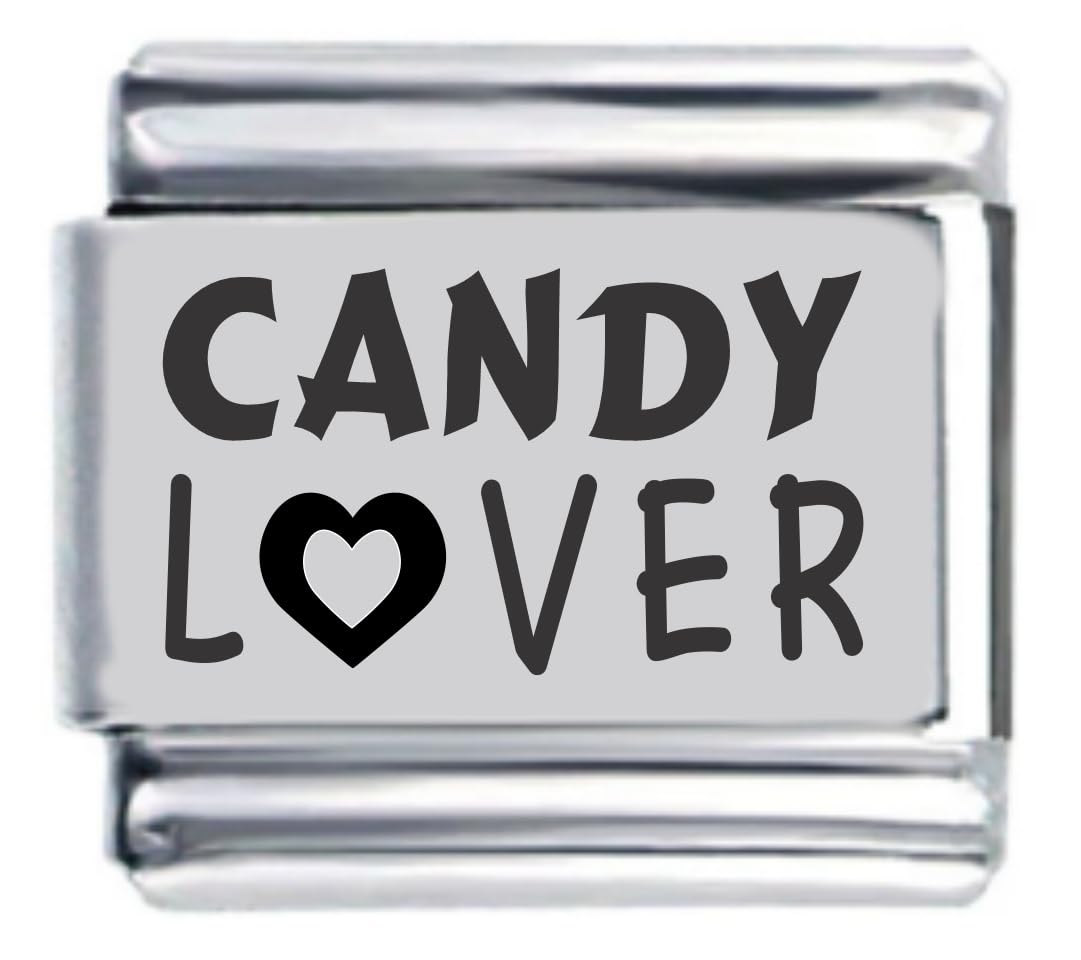 Italian Charm Candy Lover Laser Bracelet - Elegant Jewelry Gift for Women, Perfect for Parties, Weddings & Everyday Wear