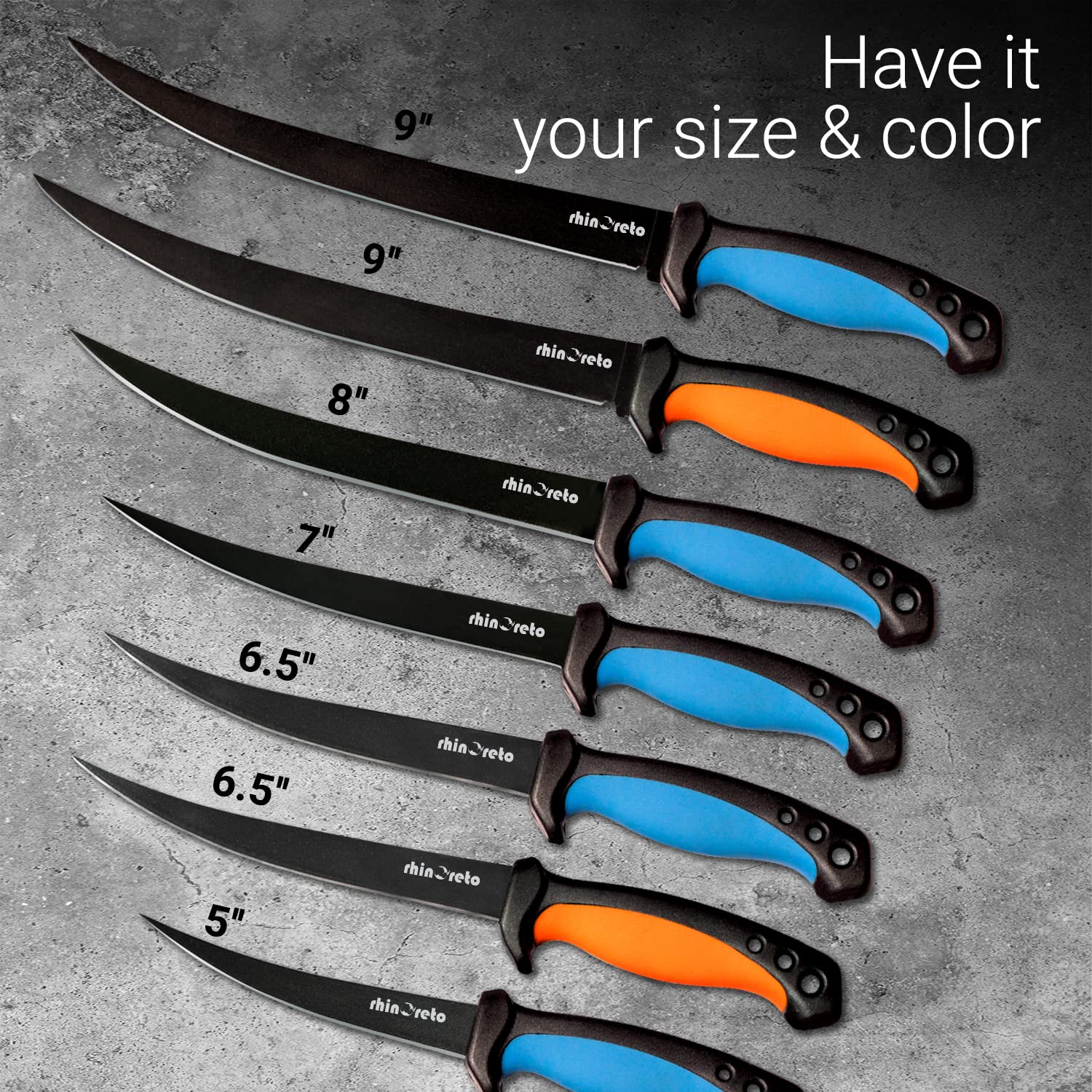 Rhinoreto Fish Fillet Knife Set - 5
