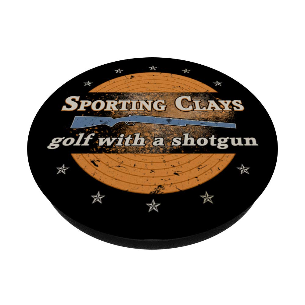 Premium Sporting Clays & Pigeon Shooting PopSockets Phone Grip with Stand - Secure Anti-Slip Holder for iPhone, Samsung & Tablets - Perfect for Outdoor Shooting Sports, Hunting & Clay Pigeon Competitions