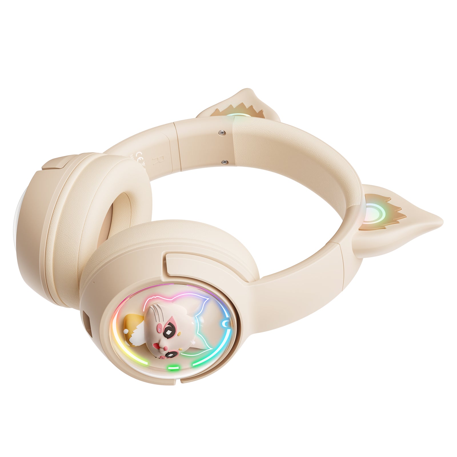 ONIKUMA B5 RGB Cat Ear Bluetooth Wireless Gaming Headset for PC, PS4, PS5, Switch - Lightweight Over-Ear Headphones with Mic for Streaming, Gaming & Music (Pink) - Perfect for Girls Gamers & Live Streamers
